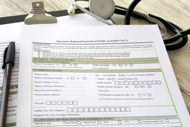 istock Specimen Referral Form for Covid 19 (SARS-CoV2) 1343293478