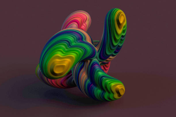 istock Colorful abstract organic curves 1343298129