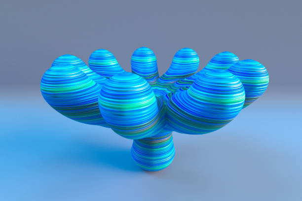 istock Colorful abstract organic curves 1343298185