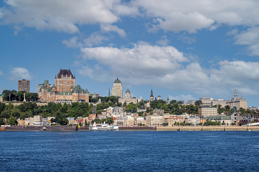 View of Quebec City on a beautiful morning of summer.