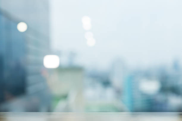 istock City view blurred background. Office and window view background, Bokeh and copy space 1343306703