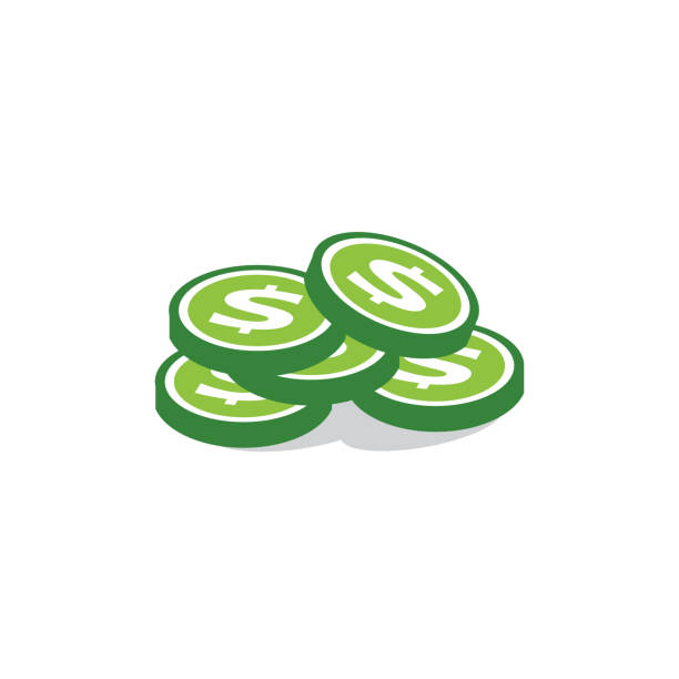 ilustraciones, imágenes clip art, dibujos animados e iconos de stock de icono del logotipo de la moneda de dólar con elemento gráfico swoosh - pay as you go
