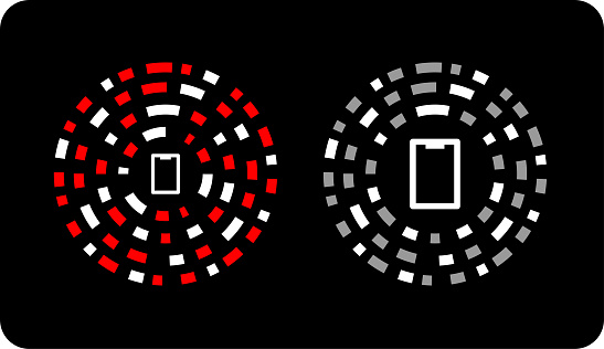New Style Of Qr Code Round Qr Code Circle Vector Stock Illustration ...