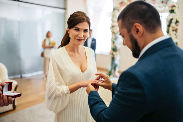 Free Stock Photo of Two people exchanging wedding rings | Download Free ...