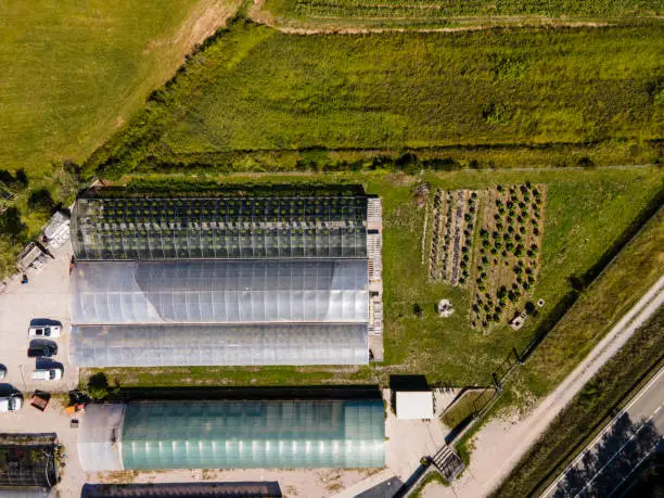 Photo of Greenhouses From Directly Above