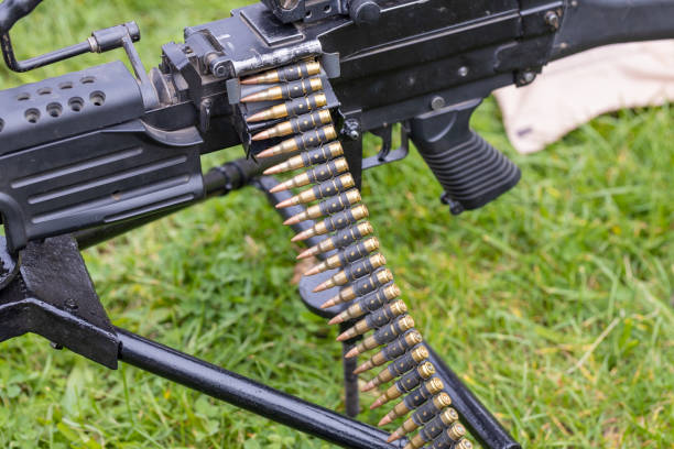 istock belt with cartridges hanging from loaded gun 1343321151