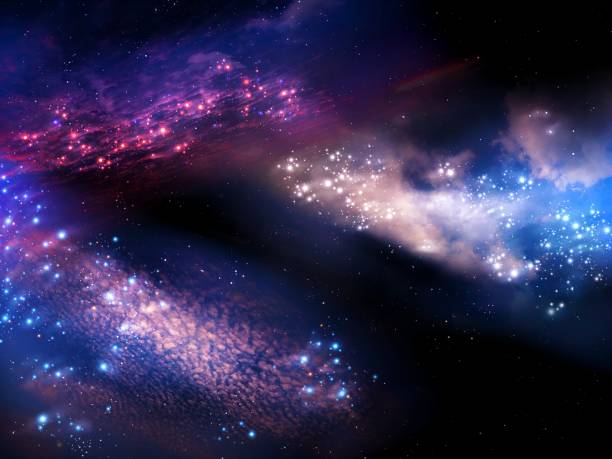 istock Nebula and star clusters. Starry Night Sky. 1343335253