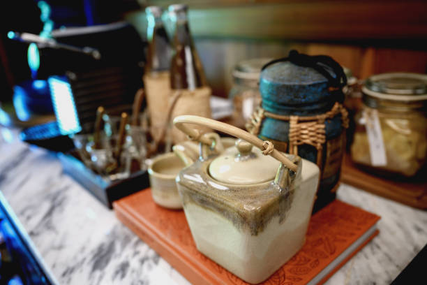 Ceramic teapot in a tea shop, Nikon Z7