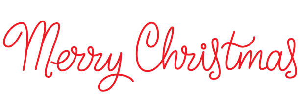 istock Red letters. Merry Christmas. Thank you for your kindness over the past year. 1343348421