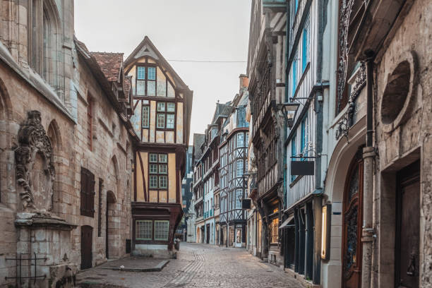 istock Rouen city streets with its facades and typical buildings 1343348559
