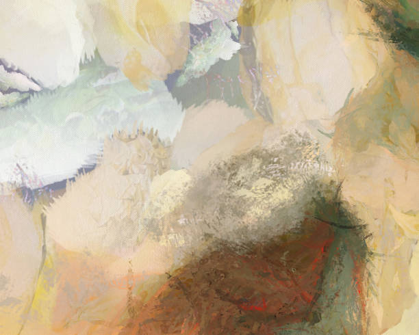 istock Painting on canvas. Abstract background 1343355950