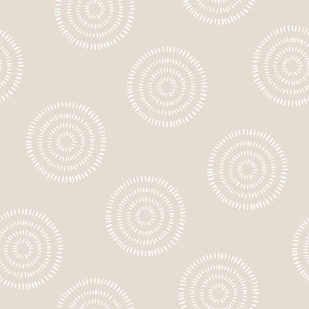 современный бесшовный узор с абстрактной линией в нюдовом цвете. - beige pattern wallpaper pattern backgrounds stock illustrations