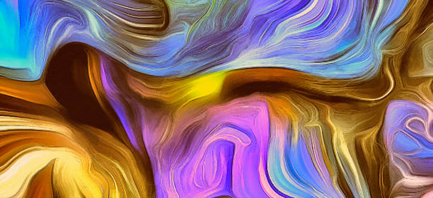istock Butterfly on Abstract Painting 1343362814