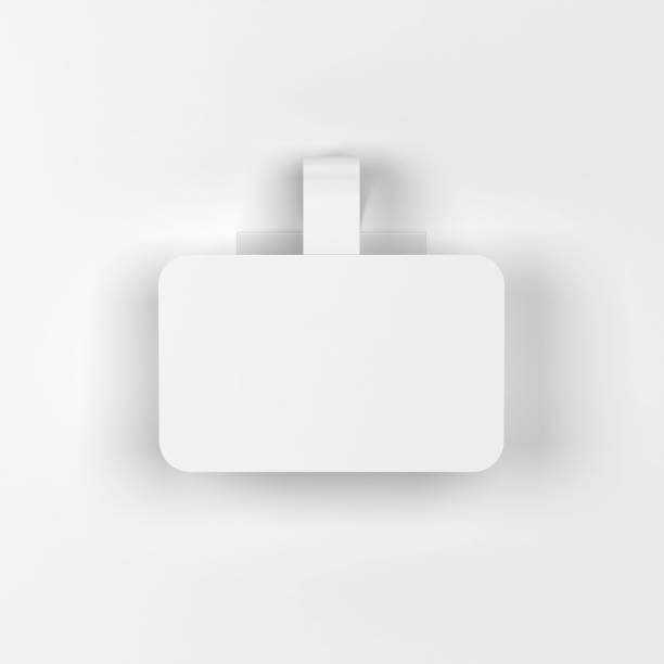 istock Blank market wobbler mockup 1343369570