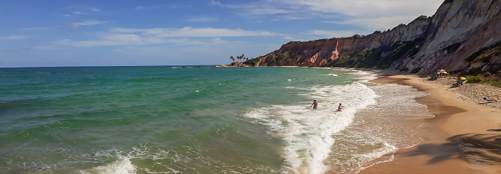 Aerial view of Pontal de Maracaipe Beach