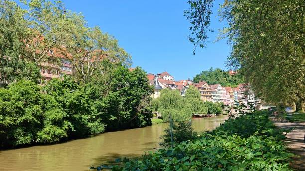 istock Germany. Nice sunny day in June. Neckar river pass through the  Tuebingen city. 1343377832