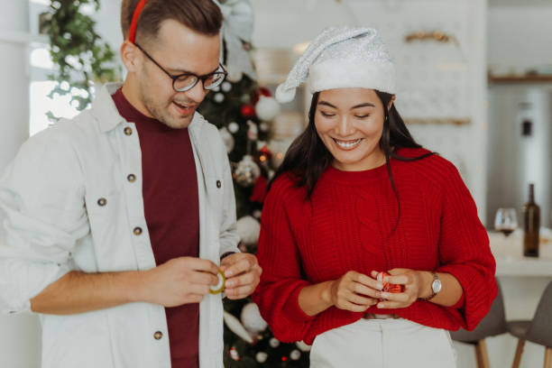 istock Friends celebrating Christmas 1343390122