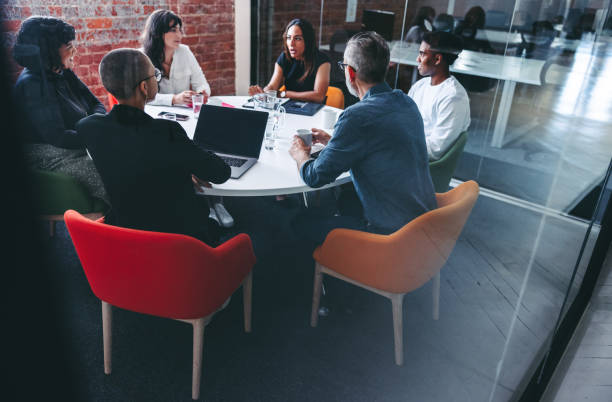 istock Discussion in the meeting room 1343397279