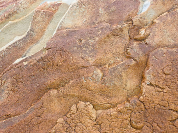 istock Rough Layered Natural Sandstone Rock Face 1343399245