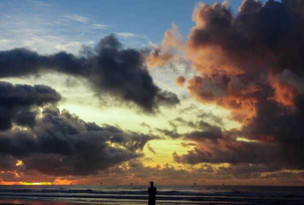 Man walking on the beach