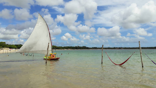 istock nets for resting in the crystalline blue lagoon 1343402336