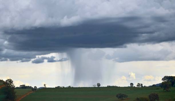 istock Cloud of rain falling to the ground 1343403439