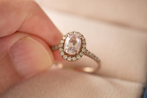istock hand hold beautiful jewelry diamond ring 1343403706