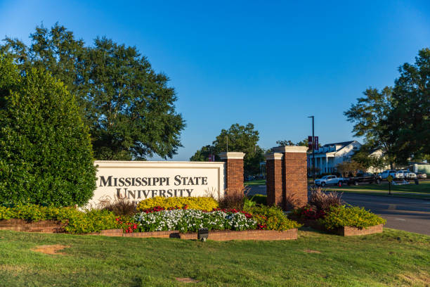 Mississippi State University was founded in 1878 and is located in Starkville, MS Starkville, MS - September 25, 2021: Mississippi State University was founded in 1878 and is located in Starkville, MS mississippi state university stock pictures, royalty-free photos & images