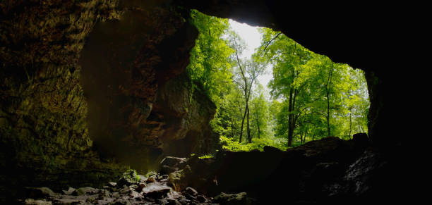 istock Maquoketa Caves State Park - Half-Round  Panorama 1343415463