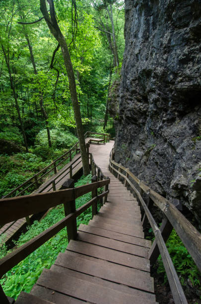 istock Maquoketa Caves State Park - Descending Staircase 1343420713