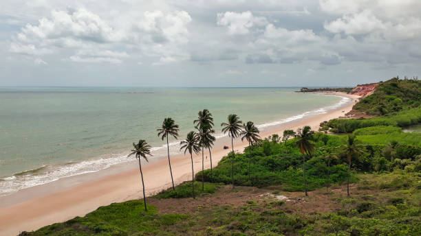 istock orange cliffs in Tabatinga Beach. Conde, Paraiba, Brazil 1343441045