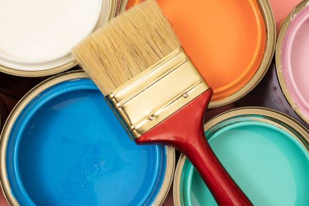 Easy-to-clean interior paint If compared to the personality of a person It's like a person who is neat. Sharp in every square inch Like a man wearing a suit, slacks, and polished leather shoes. stock photo