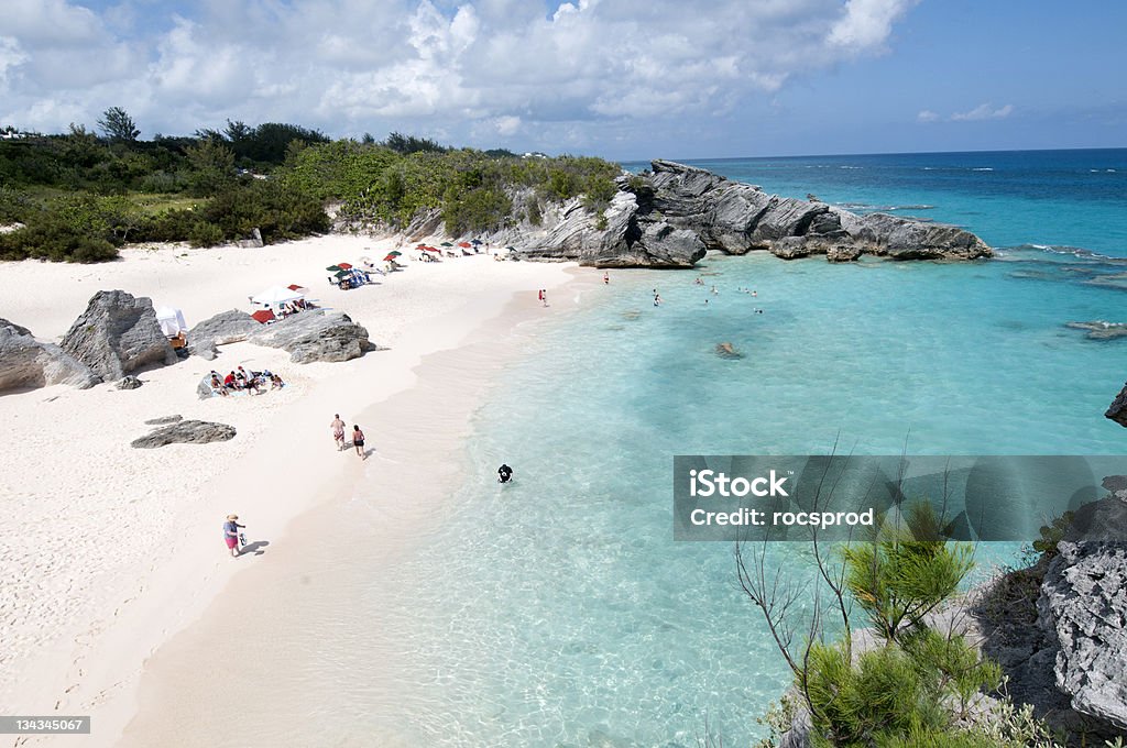 Beach in Horshoe bay Bermuda Bermuda is located in the North Atlantic Ocean Bermuda Stock Photo