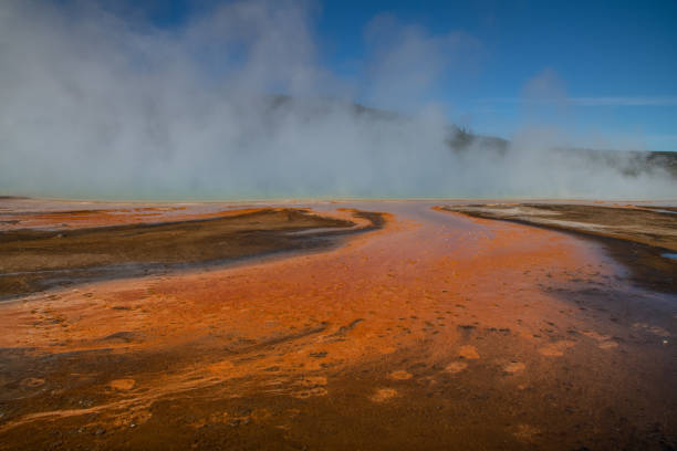 istock Grand Prismatic Spring hot water runoff at Midway geyser basin 1343452059