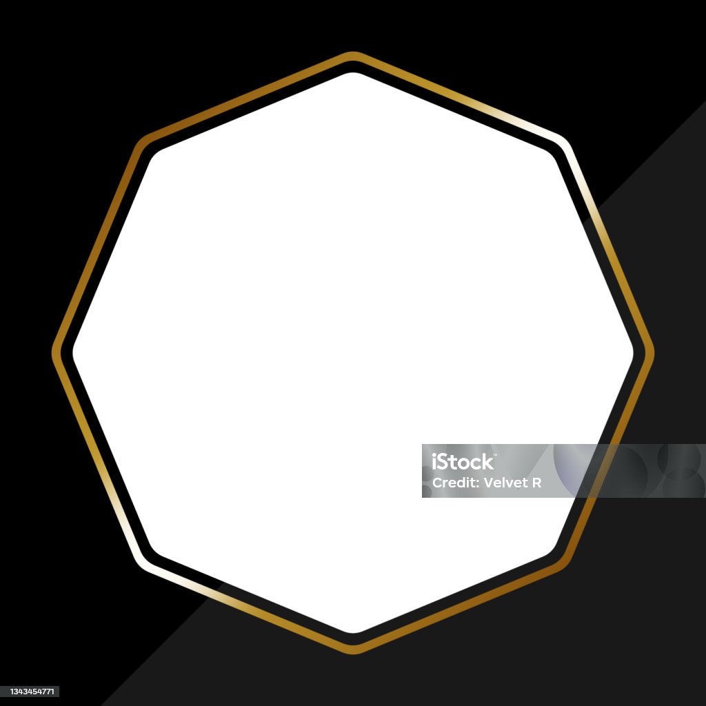 Rectangular Frame Octagon Octagonal Frame Stock Illustration - Download Image Now - Backgrounds ...