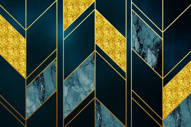 istock 3d modern mural wallpaper .
golden lines and dark marble background . 
3d wall modern frames for print on canvas .
 for modern Triangles 1343455840