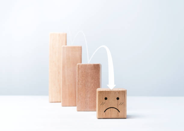 istock Satisfaction, the business failure, financial crisis, economy problem collapse crash concept. 1343467668