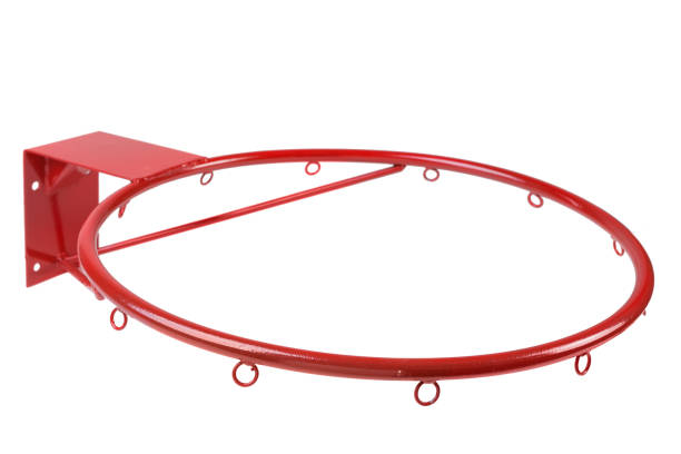istock red new basketball hoop without net, on white background 1343468568