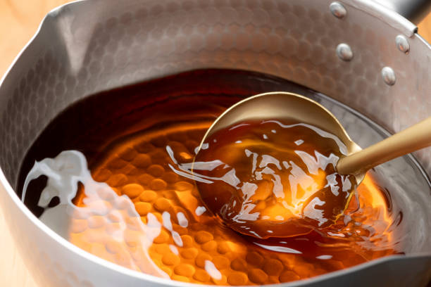 istock Making soup stock for Japanese cuisine 1343471052