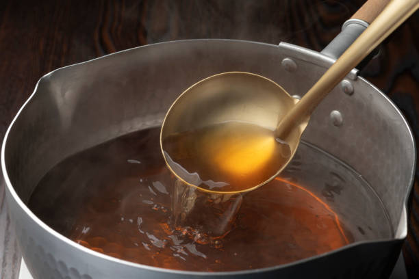 istock Making soup stock for Japanese cuisine 1343471193