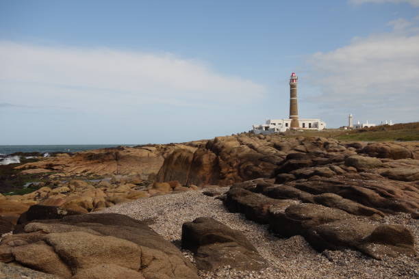istock lighthouse on the beach community of Cabo Polonio, Uruguay 1343471408