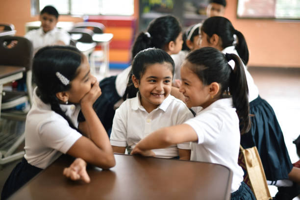 Happy kids at elementary school