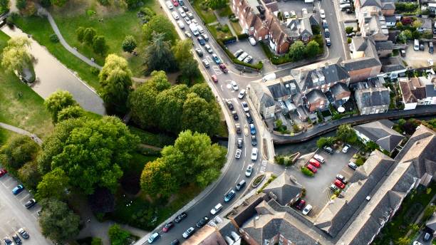 Aerial view of Salisbury UK