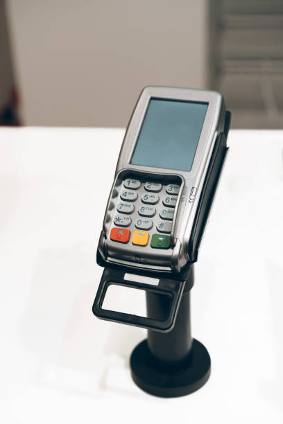 istock Credit card payment terminal in a shop 1343477710