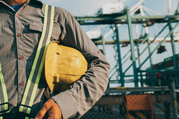istock Container dockers working in the port 1343490715