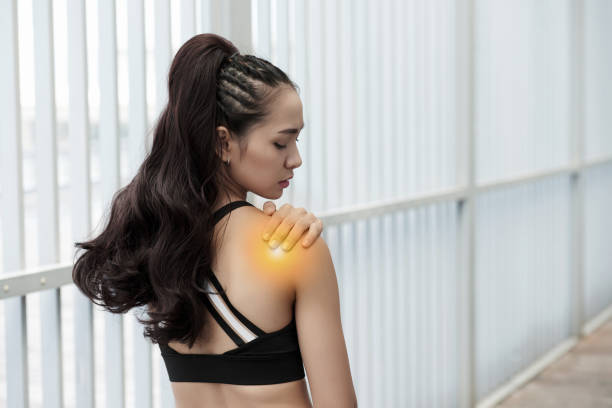 istock Athletic Woman Feeling Pain In Shoulder 1343491958
