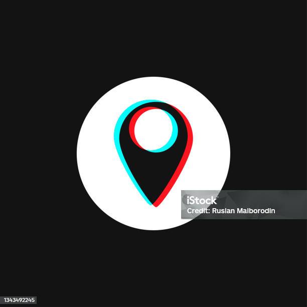 Template Pointer Maps Button Social Media Modern Design Button Stock ...