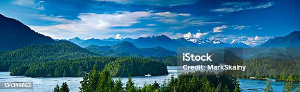 Panoramic View Of Tofino Vancouver Island Canada Stock Photo - Download Image Now - British Columbia, Canada, Mountain