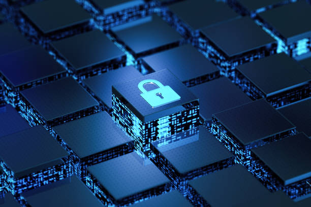 錠。データコンセプト - network security computer lock security ストックフォトと画像