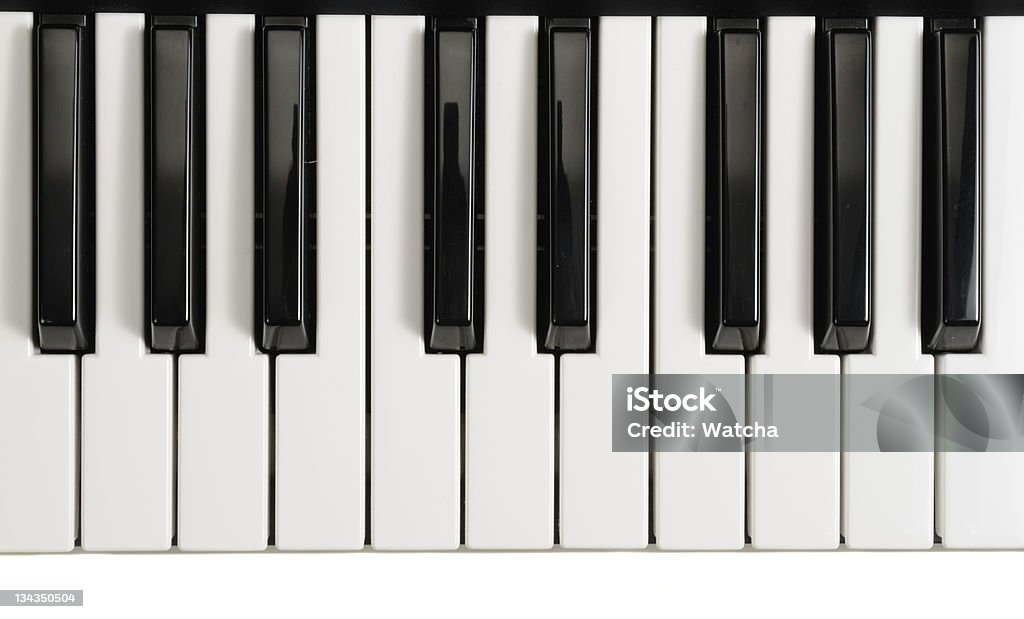 Touches de Piano - Photo de Clavier de piano libre de droits